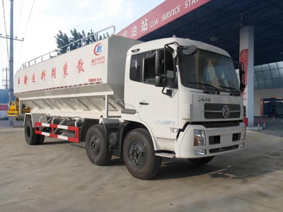 東風(fēng)天錦小三軸30方散裝飼料運(yùn)輸車(chē)