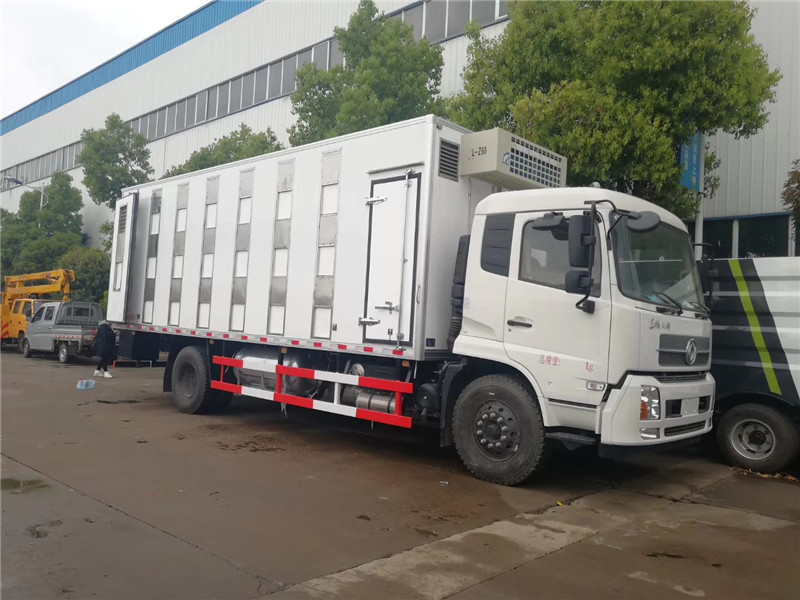 東風天錦小三軸散裝飼料運輸車帶環(huán)保和燃油，上戶辦營運證無憂